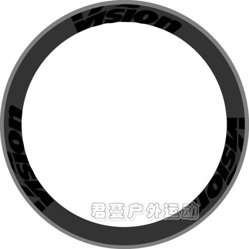 Pofeng VISION pegatina de llanta de cuchillo de carbono personalizada juego de ruedas de bicicleta de carretera pegatina protección solar e impermeable 2 ruedas