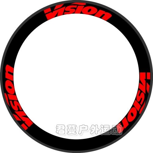 Pofeng VISION pegatina de llanta de cuchillo de carbono personalizada juego de ruedas de bicicleta de carretera pegatina protección solar e impermeable 2 ruedas