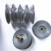 Spray porcelain guide wheel Small drawing machine wire drawing wire wheel Aluminum guide wheel Spray porcelain 80*25 standard parts Anode spray porcelain guide wheel