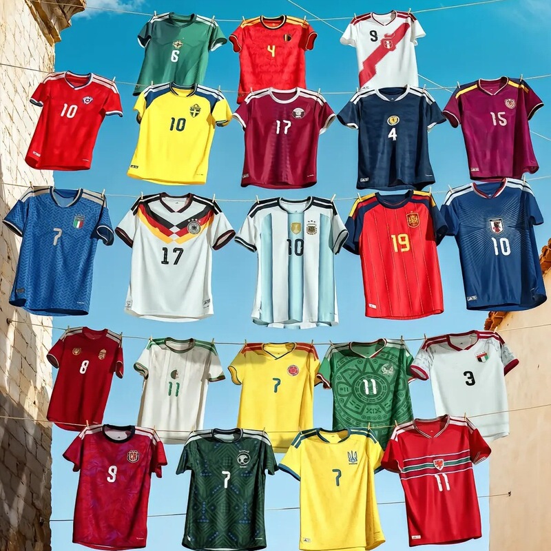 2026 World Cup National Team Brazil France Germany Spain England Argentina Short Sleeve Professional Player Edition