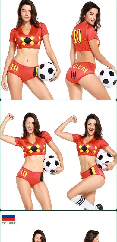 World Cup 2019 Bóng đá Quần áo trẻ em Quần áo nữ Quần áo cổ vũ Trang phục Bar Trang phục cổ vũ gợi cảm - Bóng đá găng tay thủ môn adidas