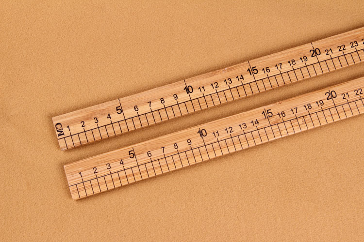 Bamboo quần áo chân cai trị gỗ cai trị cai trị cụ thợ may hai bàn chân dày ba chân chân inch inch phố - Công cụ & vật liệu may DIY dụng cụ móc len