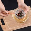 40-Mesh Fine Mesh Wooden Handle 304 Stainless Steel Colander Juice Strainer Sieve Water Draining Spoon Soup Residue Strainer Pepper Scooping Spoon