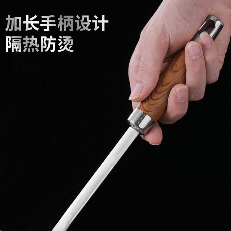 Food Grade 304 Stainless Steel Colander Household Kitchen Thickeneded Frying Dumplings Noodles Large Spoon Filter Frying Spoon