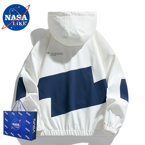 Официальный сайт НАСА совместный бренд 丨 Выбор интернет-знаменитостей в 2023 году 丨 Скидка на бренд в десятки миллиардов субсидий 丨 Модная пара в капюшонах на открытом воздухе