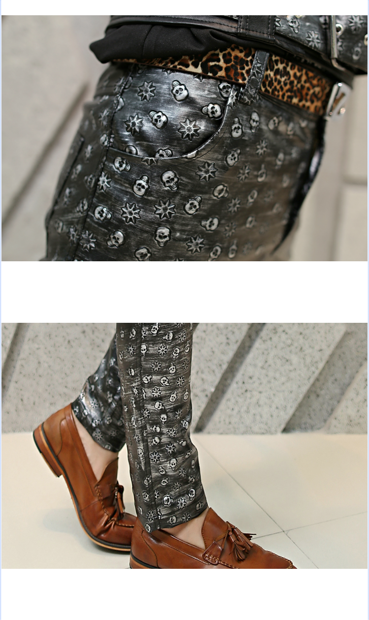 Pantalon cuir homme pour jeunesse pour automne - Ref 1492603 Image 11