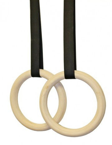 Wooden ring pull-up arm strength indoor fitness frame GYM RING gymnastics ring balancer anti-slip