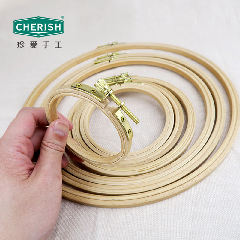 Haofa creative new environmentally friendly beech embroidery stretch beech embroidery stretch ring cross stitch accessories handcraft gift decoration processing