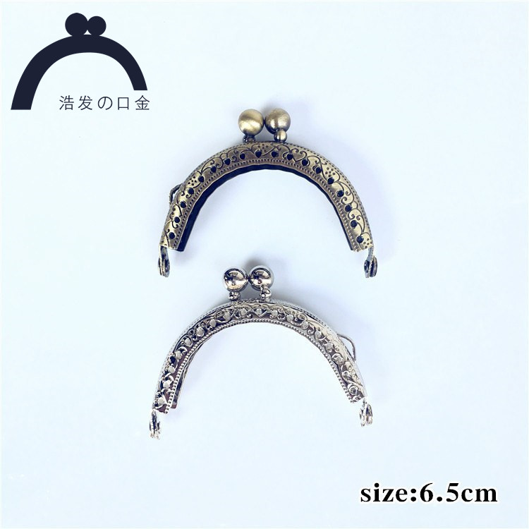 6 5CM semicircular recessed pattern size beads head drop head gold dozens of clothes