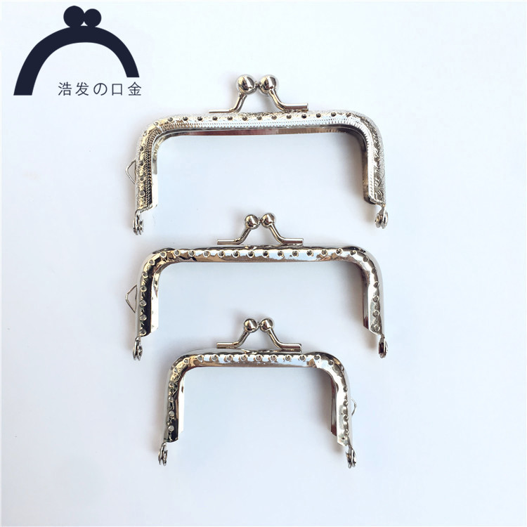 6 5CM 8 5CM square glossy surface embossing constant hole base opening gold dozens of clothes