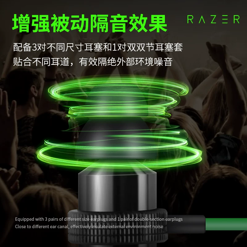 Razer/Thunder Snake Warhammer Mad Shark Professional Edition V2 с зерном компьютерный шум - шумоподавляющие наушники-вкладыши кабель управления