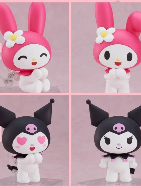 Cartoon Q-Version Figurines Sanrio Ornaments Kuromi My Melody Lotso Peripheral Figures Girls' Birthday Gifts