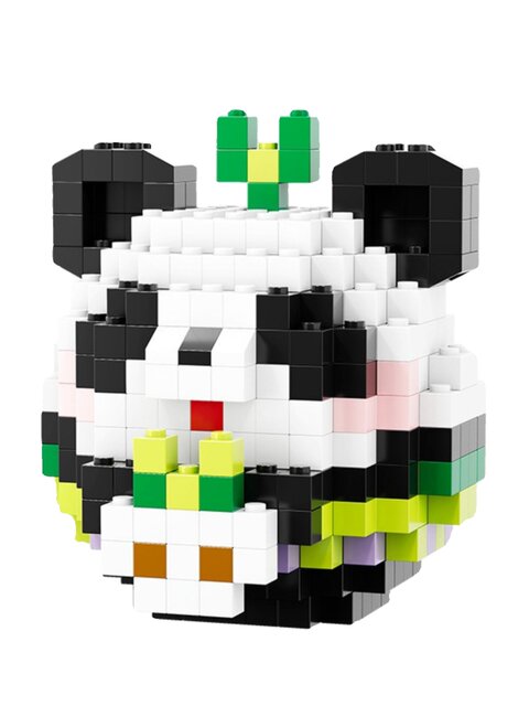Creative Giant Panda Tuan Tuan Small Particle Building Blocks Children's Educational Toys 3D Puzzle Birthday Gift