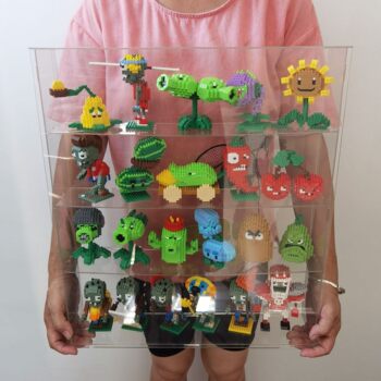 Plants Vs. Zombies Small Particle Assembly Building Block Model Boys and Girls Kidsren's Educational Toys Puzzle Birthday Gift
