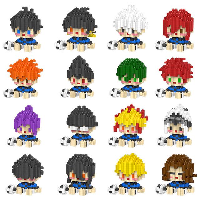 Blue Prison animation peripheral Jie Shi Yi Bee Le Hui Qianqie Leopard Horse educational assembly toy series building block model