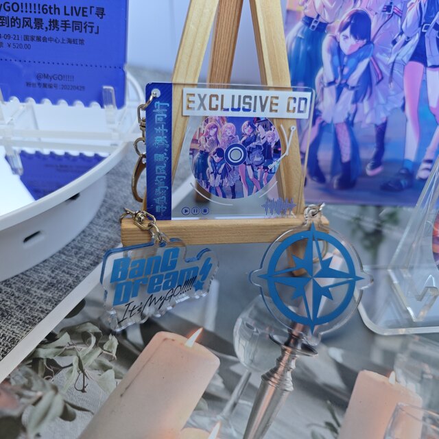 Bang Dream Mygo Animation Peripherals Guangxi Gaosong Lantern Rina Badge Bar Brand Ticket Stub