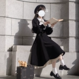 Элегантный длинный ретро фонарь, плащ, в британском стиле