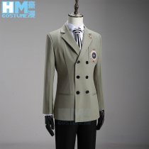 Manga Persona cos Akechi Goro cos suit gray suit uniform complete set