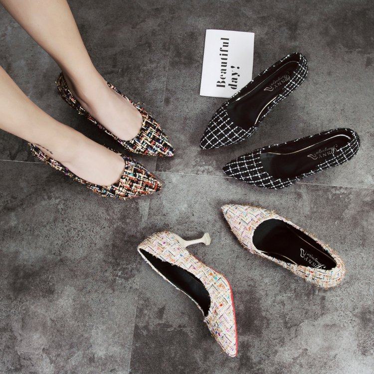 Gaya Korea Musim Semi Sepatu Hak Tinggi perempuan 2018 