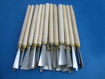 Authentic Dongyang carving knife pure hand-made white steel trimming knife Tower knife shallow round deep round knife triangle root carving