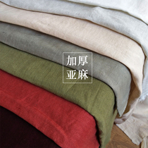 Thickened 1 35 m wide pure linen fabric suitable for autumn and winter home clothing pillowcase linen fabric 0 1 m price