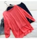 Áo len mỏng băng mùa hè của phụ nữ phối cảnh rỗng áo blouse cổ tròn rộng trùm đầu áo chống nắng quần áo lưới áo len nữ đẹp 2021