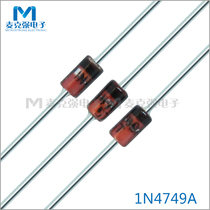 Bulk in-line Zener diode 1N4749A DO-41 Red glass sealed Zener 1W 24V glass package