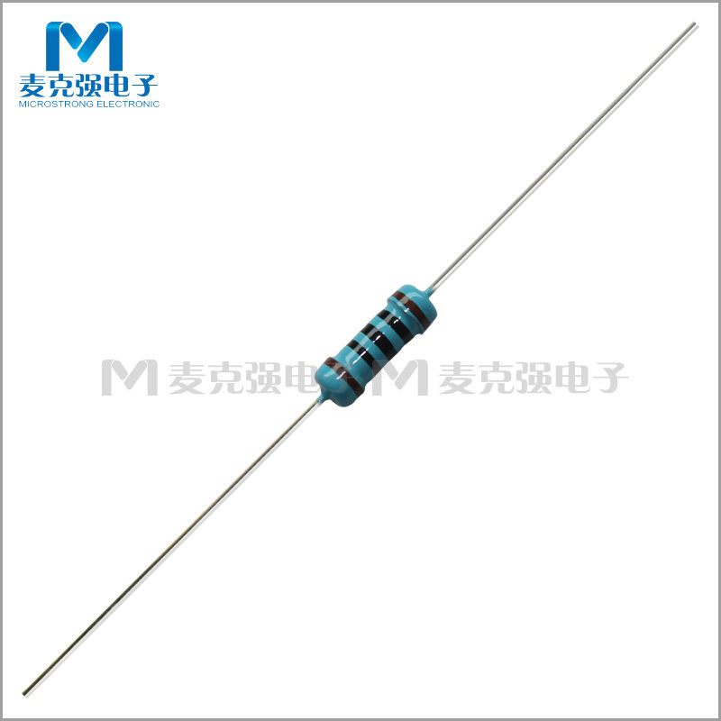 RESISTORI A PELLICOLA METALLICA DA 1/2 WATT (0.5W) - TUTTI I VALORI DA 1K OHM A 6.2M OHM, TOLLERANZA 1%