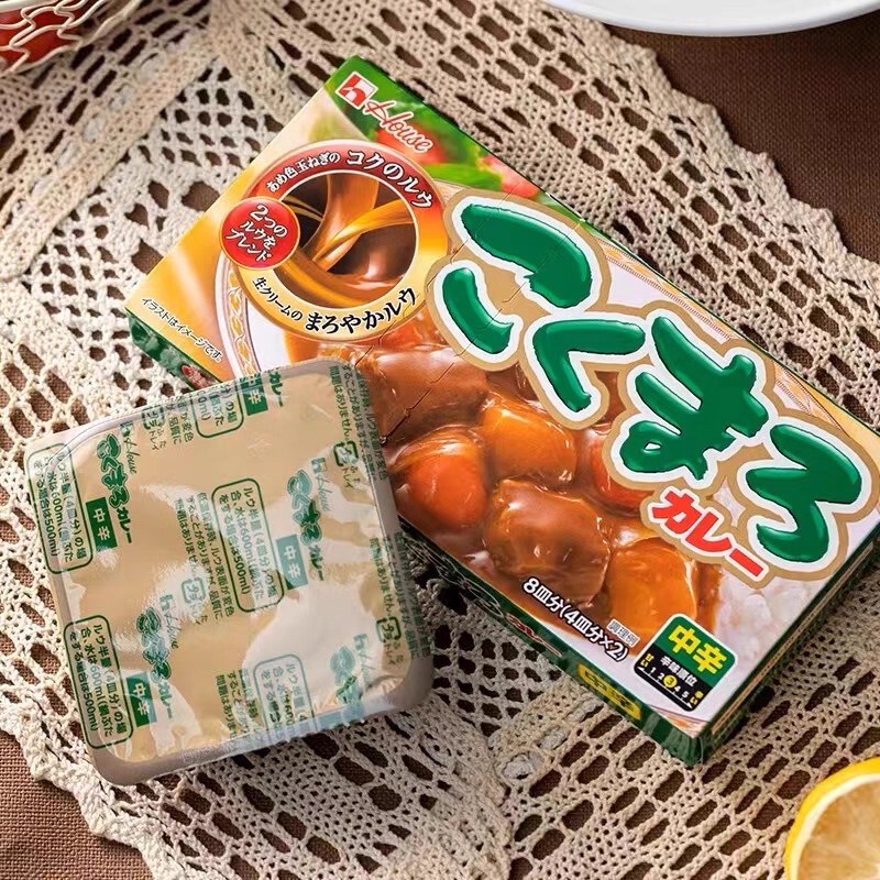 Japanese Imported Hoshi Apple Curry Authentic Thick Curry Block Original Flavor Spicy Mild Low-Calorie Rice Mix Chicken Sauce