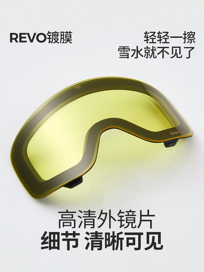 [Ng17Ks Spare Lens]Nanend Children's Ski Goggles Transparent Light-Enhancing Anti-Fog Spare Lens