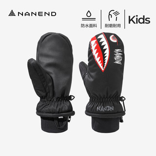 Nandn Nanen Children's Ski Gloves, Waterproof, Wear-Resistant, Warm, Thick Cartoon Winter Gloves for Boys and Girls