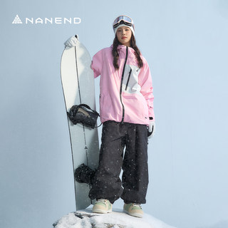Nanend Nanen 2025 New Color-Blocked Ski Suit Waterproof and Warm Professional Snow Suit for Men and Women