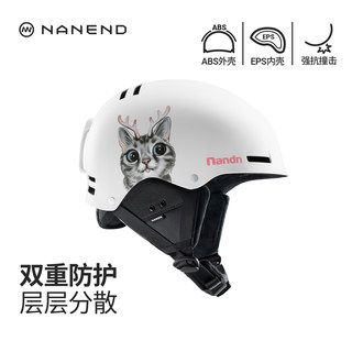 Nanen Ski Helmet, Unisex, Suitable for Both Single and Double Board Skiing, Anti-Collision, Warm Snow Helmet, Snow Cap Nt30
