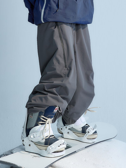 Nanen Single and Double Board Ski Pants for Women, 3L Fully Taped New Snow Pants, Waterproof, Wear-Resistant, Fleece-Lined, Men's Free Pants Style