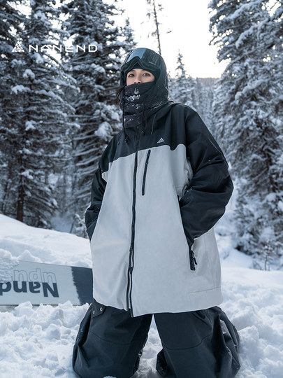 Nanend Nanend 3L single and double board women's windproof, waterproof and warm outdoor thickened ski jacket and pants for men and women