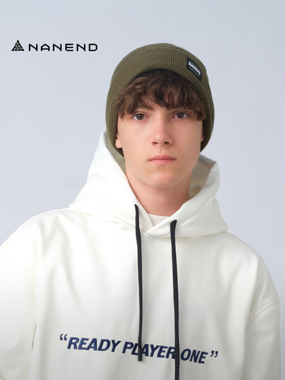 Nandn Ski Knitted Warm Windproof Outdoor Wool Hat Versatile Winter Unisex Trendy Hat Nm018