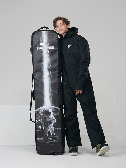 Nandn New Ski Bag with Rollers, Large Capacity, Single and Double Board Dry and Wet Separation Ski Equipment Bag Na201