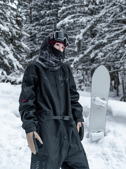 Nanen Ski Pants for Women and Men, Loose Fit, Winter Single and Double Board New Waterproof Professional Ski Suit, Thickened One-Piece Suit