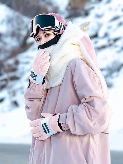 Nandn New Ski Gloves Five-Finger Waterproof, Warm, Wear-Resistant, Touch-Screen Cycling Gloves for Men and Women 5006