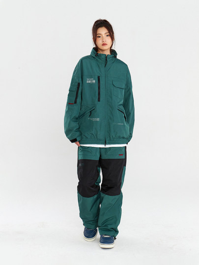 Nandn Ski Suit for Women, Professional Single and Double Board American-Style Ski Clothing, Men's Japanese-Style Thickened Suit