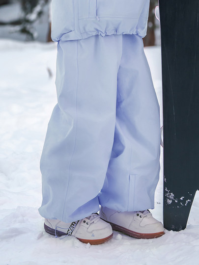 Nanend Nanen Women's Waterproof Loose-Fitting Snow Pants for Skiing and Snowboarding, Warm and Breathable Bottoms for Men