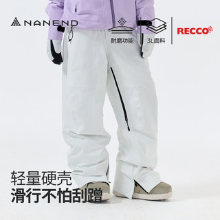 Nanen [Skyline Lite] 25 Models of Single and Double Board 3L Hard Shell Professional Ski Pants for Men and Women, Waterproof Pro Version