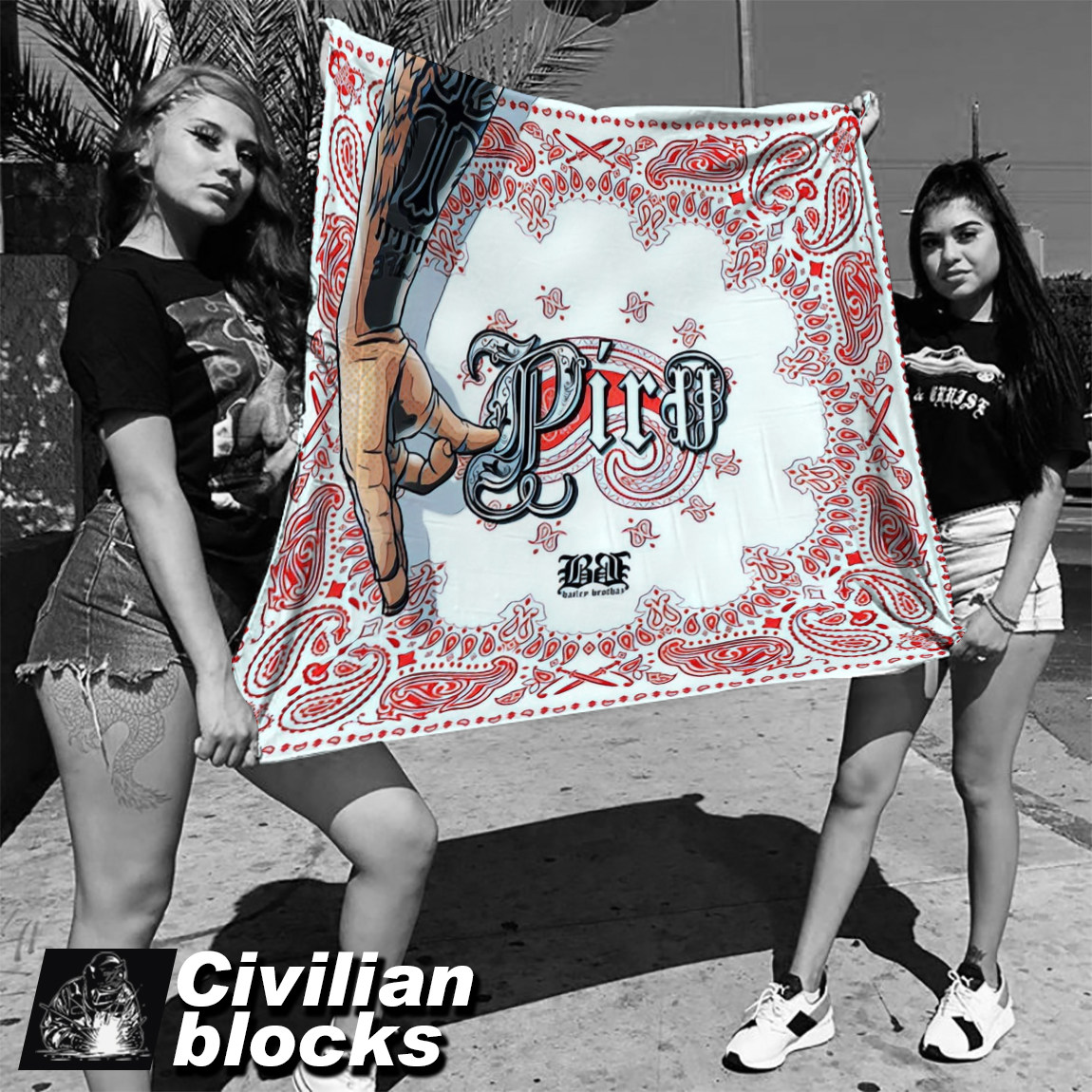 Chicano European and American West Coast swash characters old school gangster hardcore hip-hop hiphop background cloth