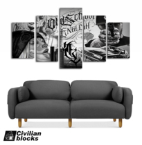 West coast chicano oldschool floral body word hiphop hip hop rap gangster hardcore unframed painting