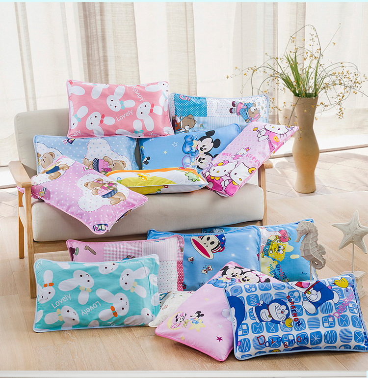 Phim hoạt hình dễ thương cho bé bằng vải cotton cotton 30 * 50 cm vỏ gối mẫu giáo ngủ trưa 3-6-10 tuổi - Gối trường hợp gối sofa