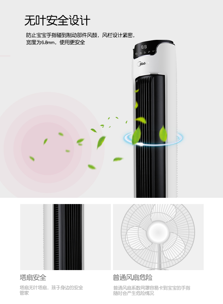 quạt máy điện máy xanh fan Mỹ nhà không cánh quạt câm phòng khách sàn đứng quạt tháp biến tần lắc desktop trụ sở của mình - Quạt điện quạt điện mini