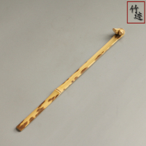 Handmade bamboo bamboo tickling Ruyi do not ask anyone to grab the back tea pet text play with the pieces play with bamboo traces bamboo carvings