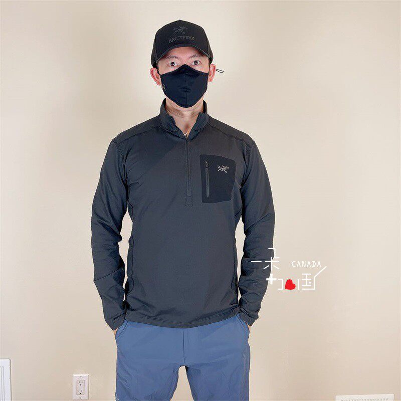 Canada ARC'TERYX Archaeopteryx RHO LT AR Men's and Women's Outdoor Half Zipper Warm Fleece Top