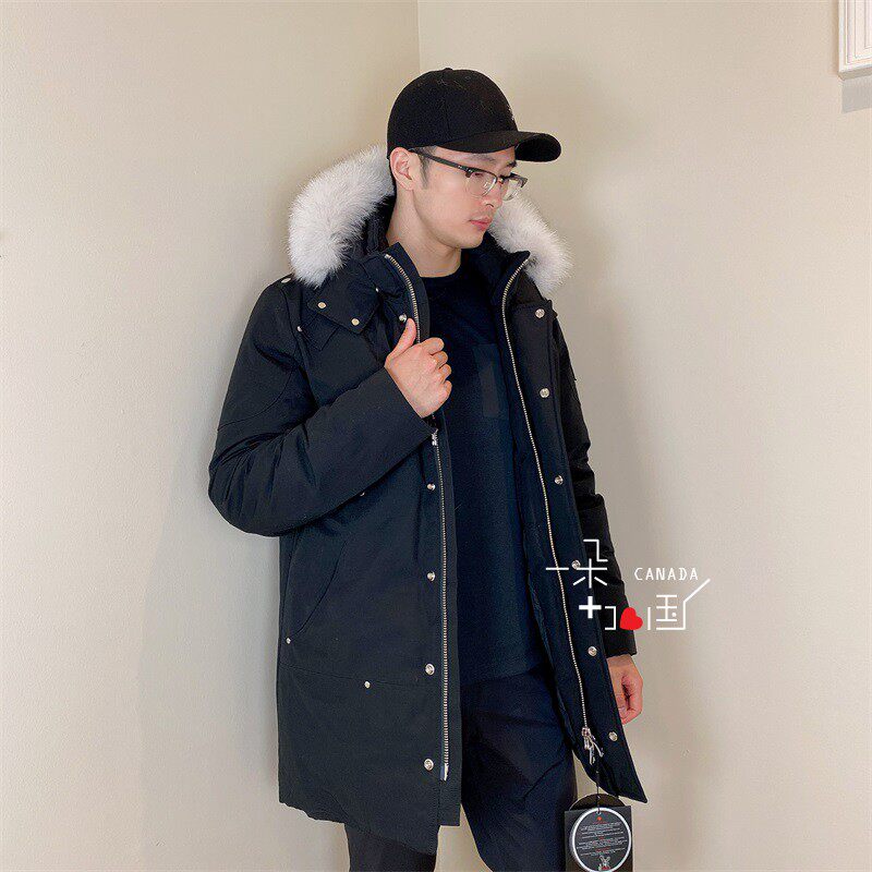 Anti-season pro MOOSE KNUCKLES small scissors men Stirling Pike medium long version with cap down jacket