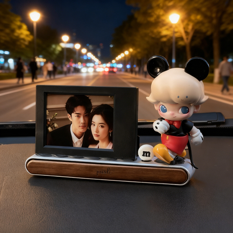 Car Photo Frame Ornament Couple Polaroid Photo Commemorative Photo Frame DIY Christmas Gift Handmade Number Parking Sign